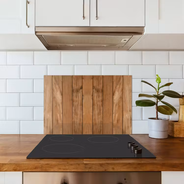 Spatscherm keuken - Hout - Naturel - Planken - Structuur — 6