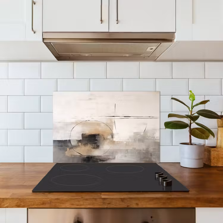 Spatscherm keuken - Kunst - Abstract - Grijs - Industrieel — 6
