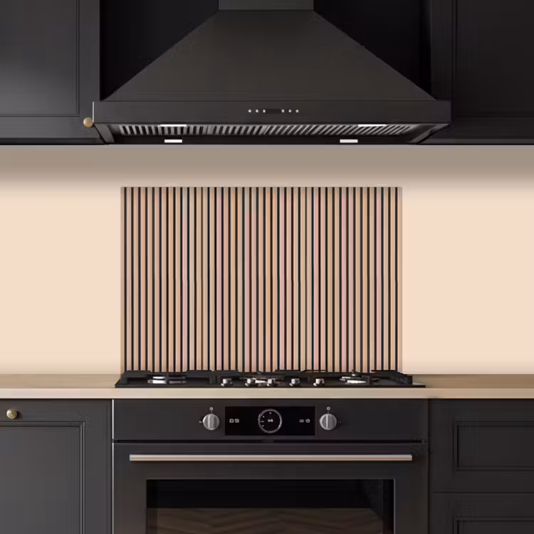 Spatscherm keuken - Retro - Hout - Plank - Naturel — 2