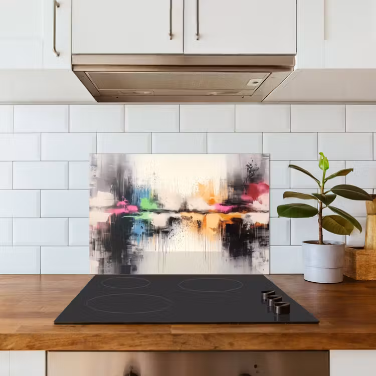 Spatscherm keuken - Abstract - Kleurexplosie - Landschap — 6
