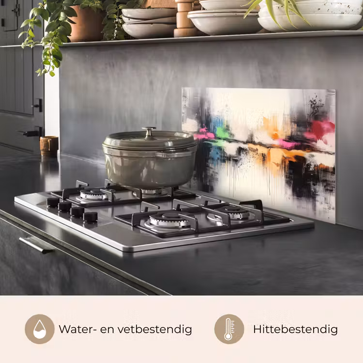 Spatscherm keuken - Abstract - Kleurexplosie - Landschap — 7