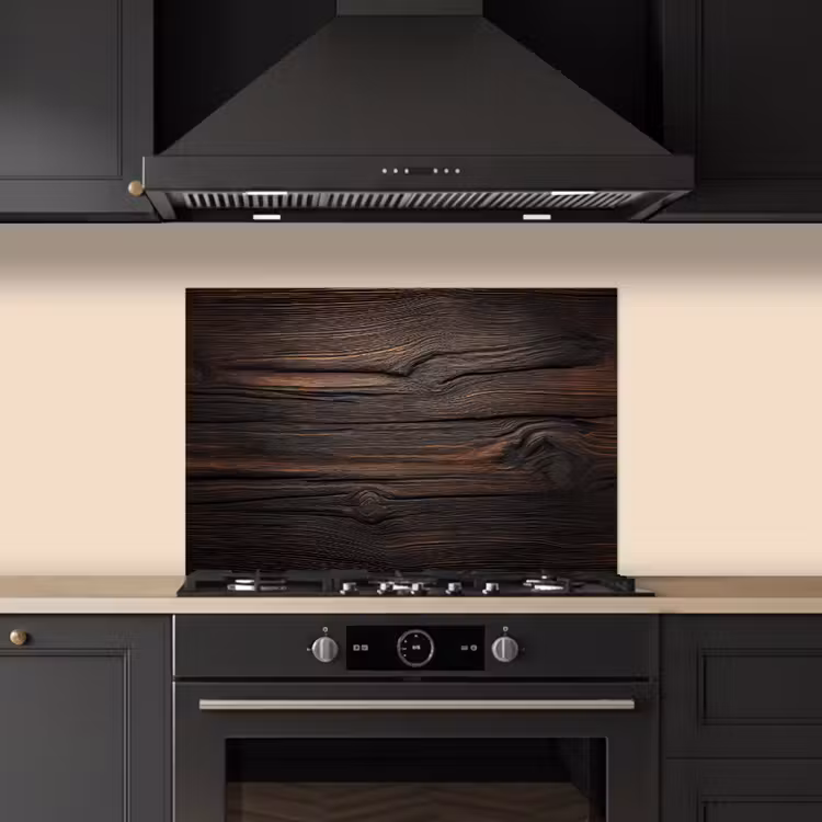 Spatscherm keuken - Hout - Grillige nerven — 2