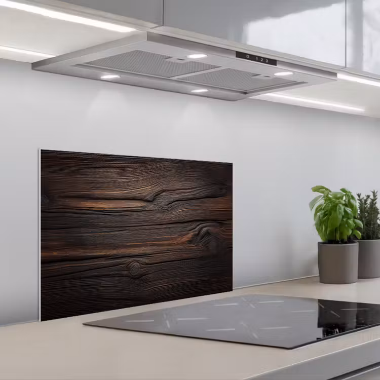Spatscherm keuken - Hout - Grillige nerven — 5