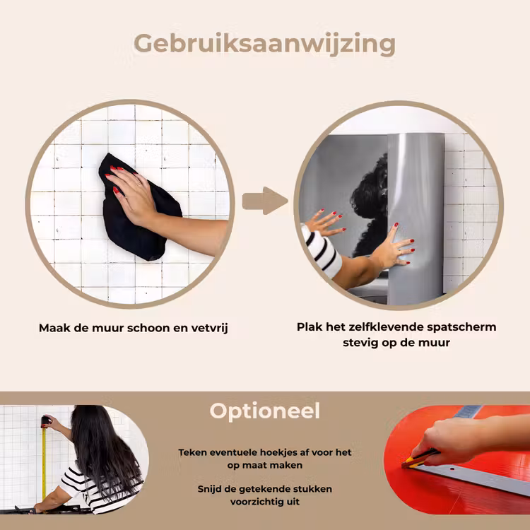 Spatscherm keuken - Poedel - Hond - Zwart - Wit - Schattig - Pasta — 8