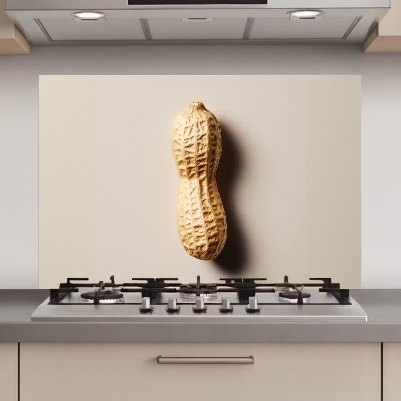 Spatscherm keuken - Pinda - Ruw - Beige — 1