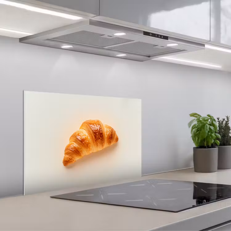 Spatscherm keuken - Croissant - Brood - Beige — 5