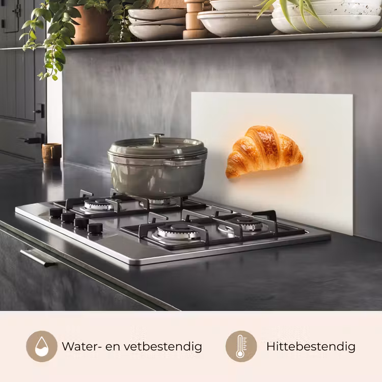 Spatscherm keuken - Croissant - Brood - Beige — 7