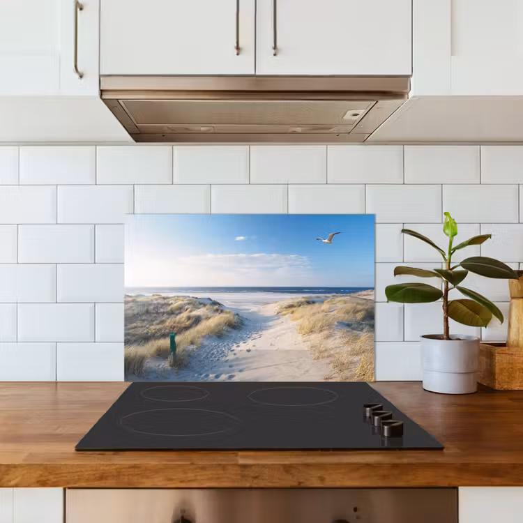 Spatscherm keuken - Duin - Meeuw - Strand - Zee - Zon — 6