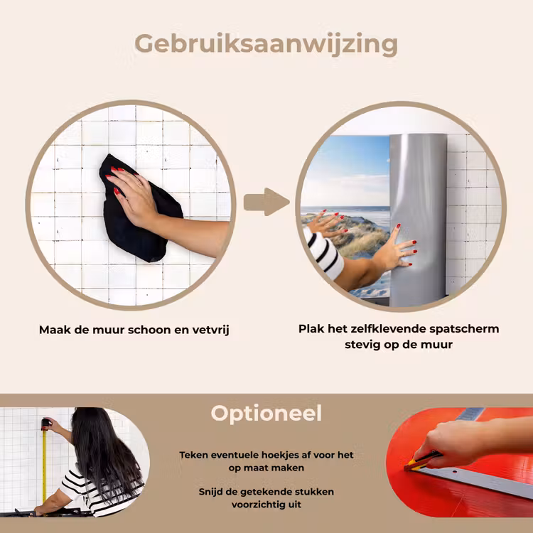 Spatscherm keuken - Duin - Meeuw - Strand - Zee - Zon — 8
