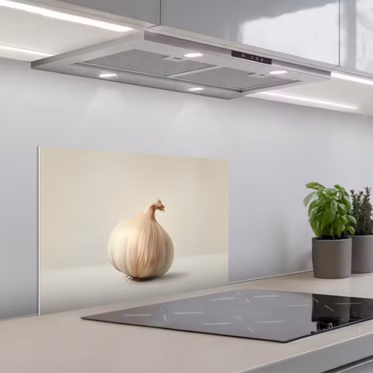 Spatscherm keuken - Knoflook - Natuurlijk - Beige — 5