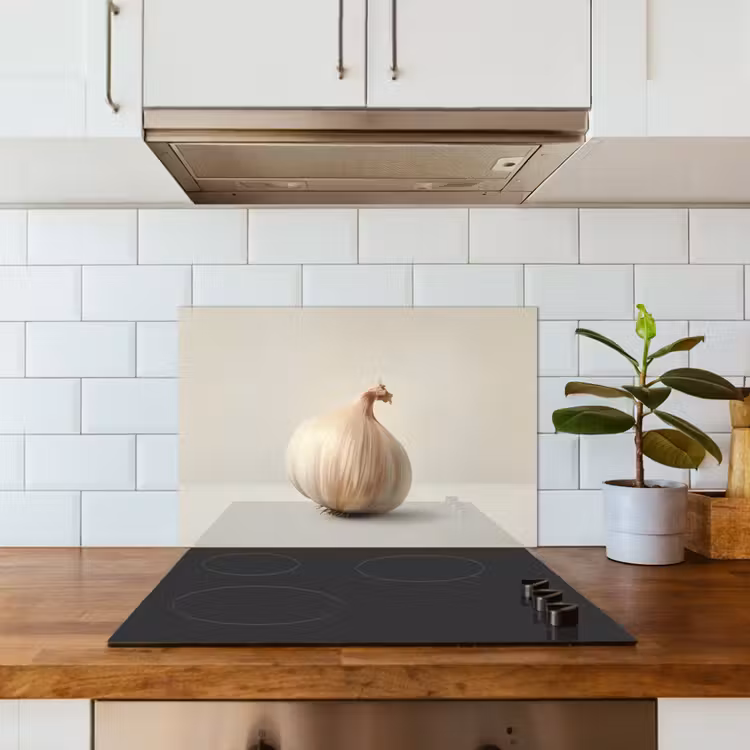 Spatscherm keuken - Knoflook - Natuurlijk - Beige — 6