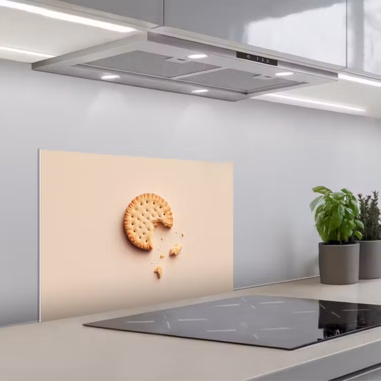 Spatscherm keuken - Koekje - Kruimels - beige — 5