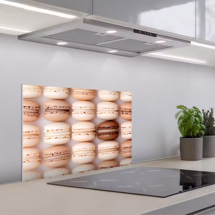 Spatscherm keuken - Macarons - Beige - Bruin — 5