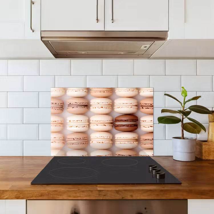 Spatscherm keuken - Macarons - Beige - Bruin — 6