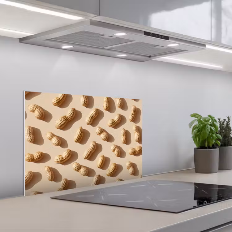 Spatscherm keuken - Pinda's - Patroon - Beige — 5