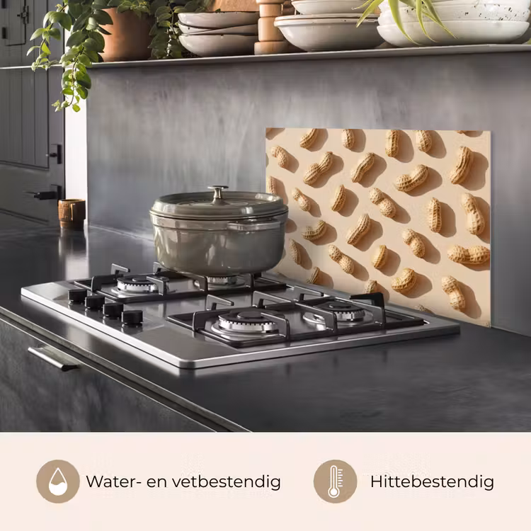 Spatscherm keuken - Pinda's - Patroon - Beige — 7