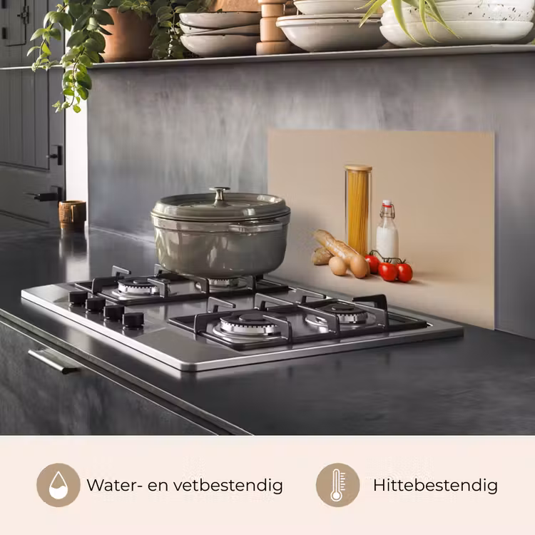 Spatscherm keuken - Spaghetti - Melk - Tomaten - Eieren - Brood — 7
