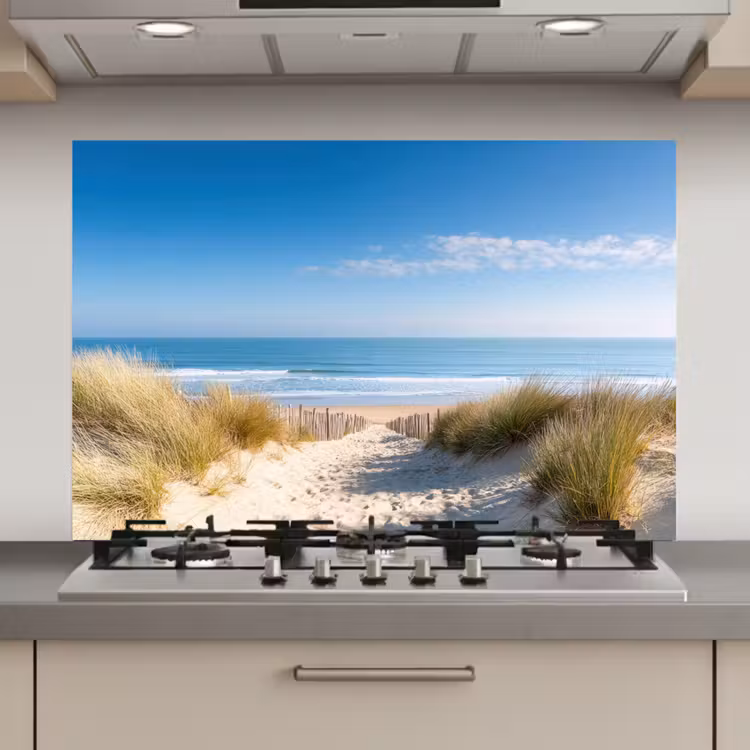 Spatscherm keuken - Strand - Zee - Duin - Zand - Zomer — 1