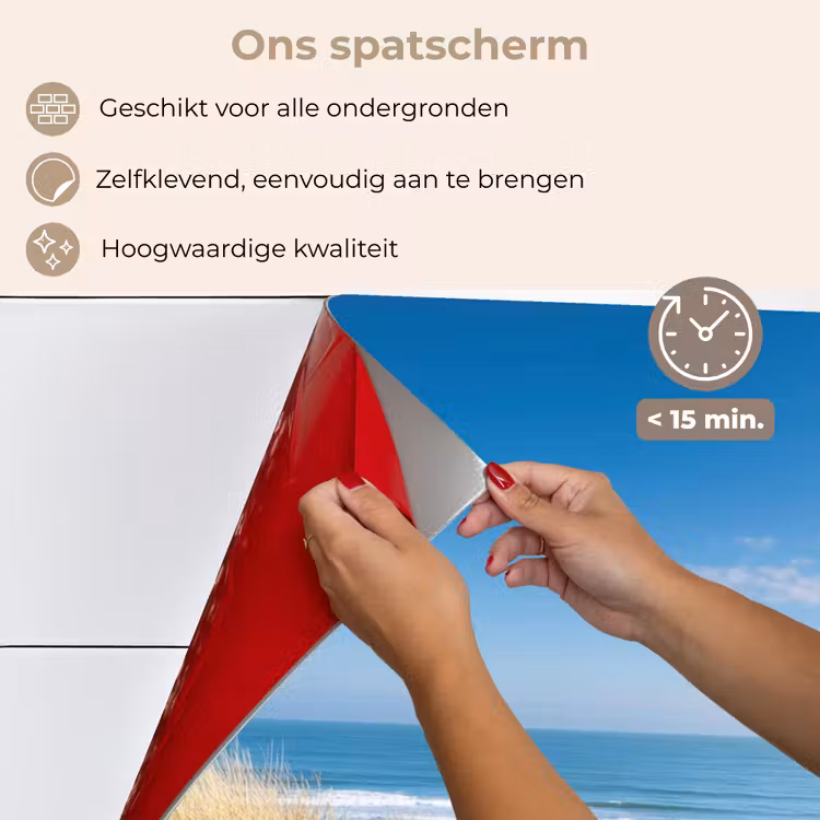 Spatscherm keuken - Strand - Zee - Duin - Zand - Zomer — 4