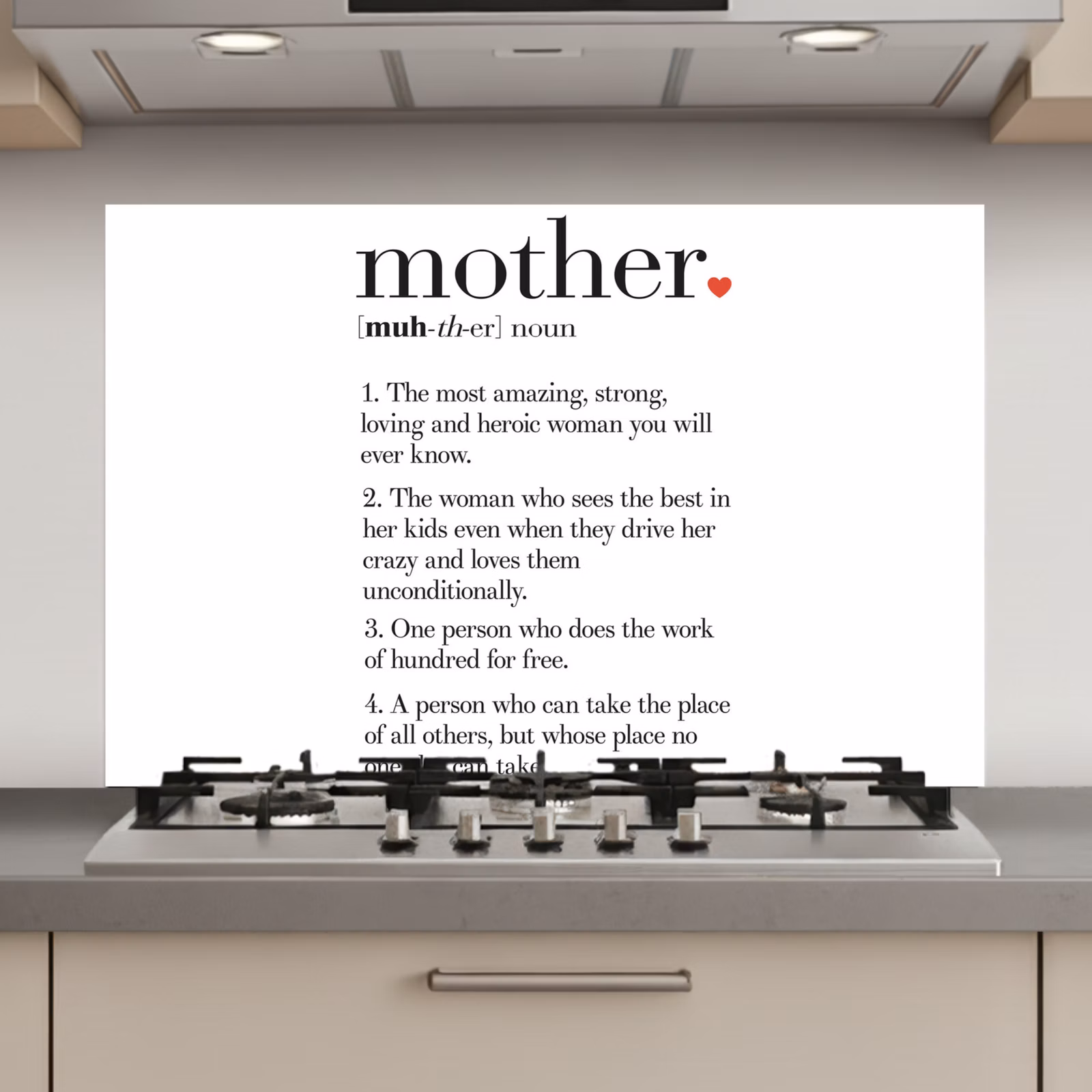 Spatscherm keuken - Moeder definitie - Quotes - Mother - Spreuken — 1