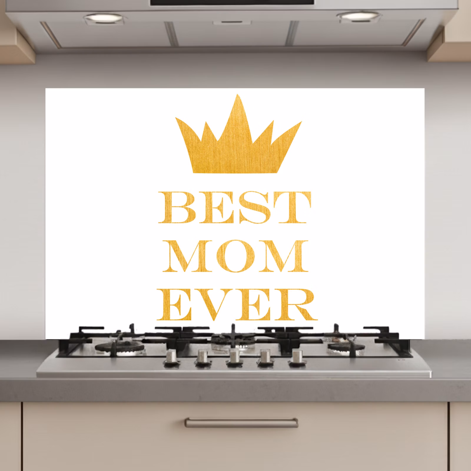 Spatscherm keuken - Quotes - Best mom ever - Spreuken - Mama — 1
