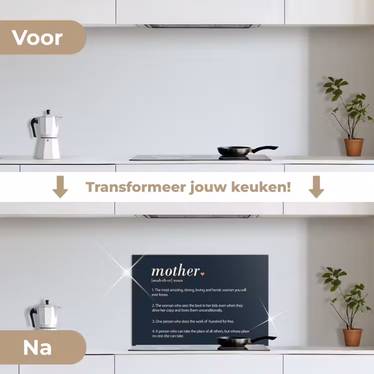 Spatscherm keuken - Mama definitie - Mother - Quotes - Spreuken — 3