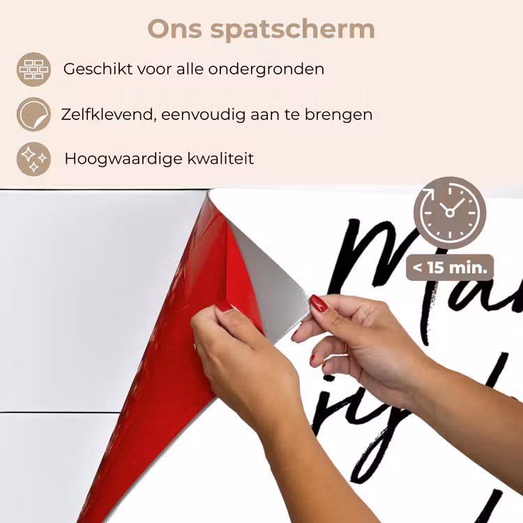 Spatscherm keuken - Quotes - Mama jij bent de liefste - Moeder - Spreuken — 4