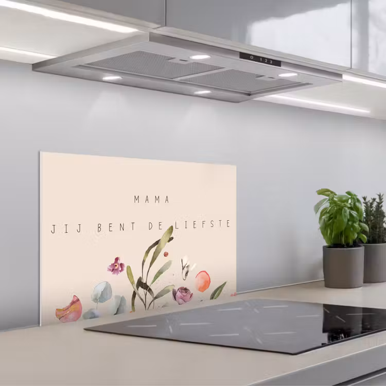 Spatscherm keuken - Spreuken - Mama jij bent de liefste - Quotes - Moeder — 5