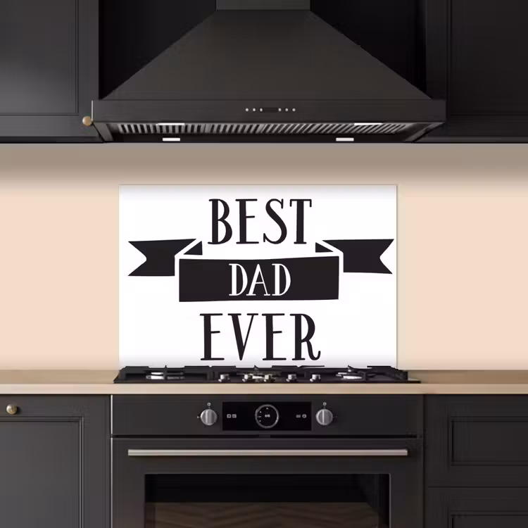 Spatscherm keuken - Papa - Quote - Beste papa — 2
