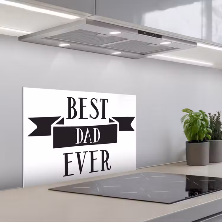 Spatscherm keuken - Papa - Quote - Beste papa — 5