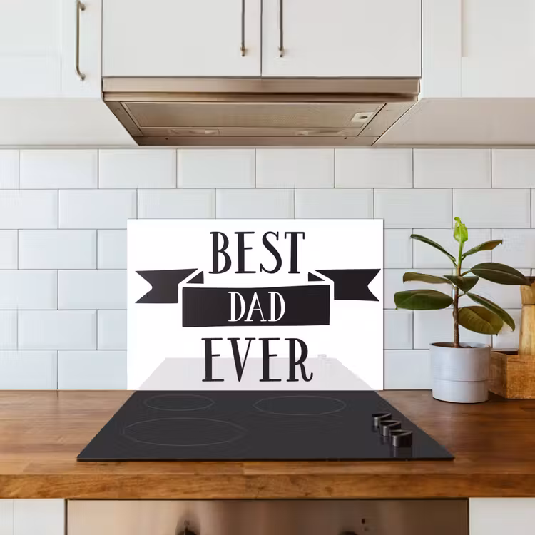 Spatscherm keuken - Papa - Quote - Beste papa — 6
