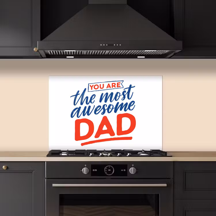 Spatscherm keuken - Papa - Vaderdag - Spreuken — 2