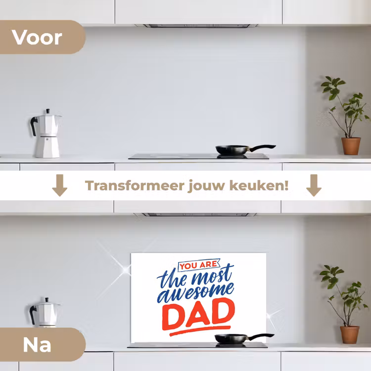 Spatscherm keuken - Papa - Vaderdag - Spreuken — 3