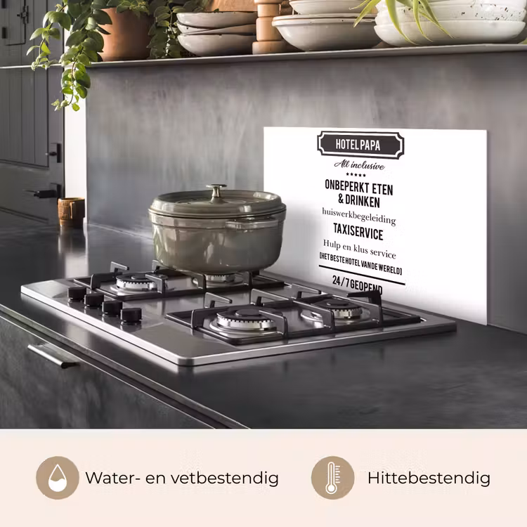 Spatscherm keuken - Spreuken - Hotel papa - Quotes - Vader — 7
