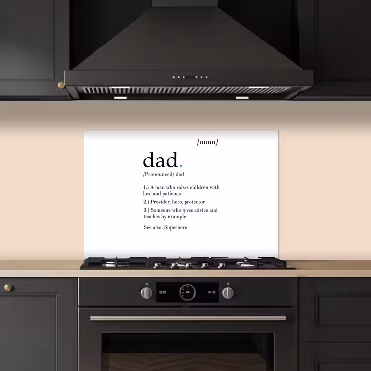 Spatscherm keuken - Spreuken - Papa definitie - Quotes - Dad — 2
