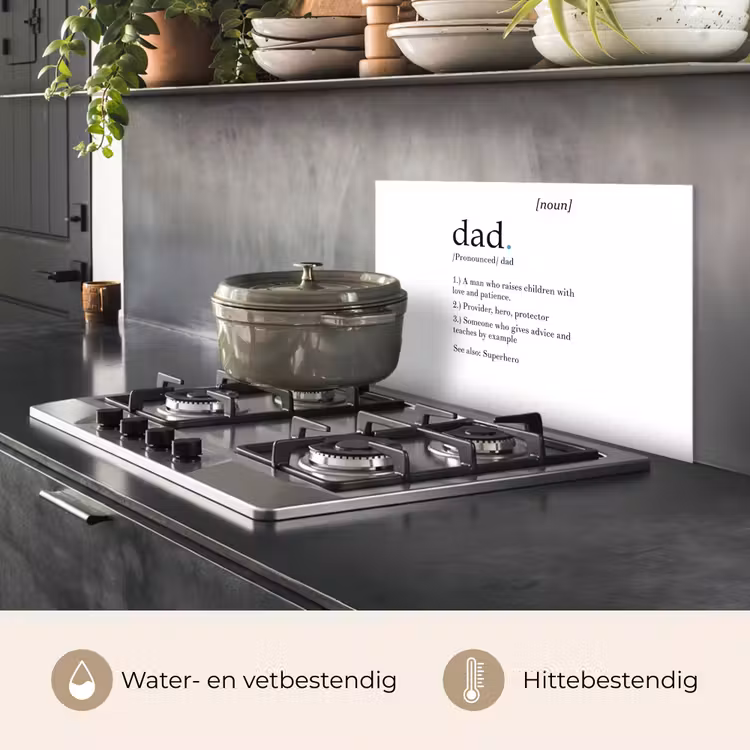 Spatscherm keuken - Spreuken - Papa definitie - Quotes - Dad — 7