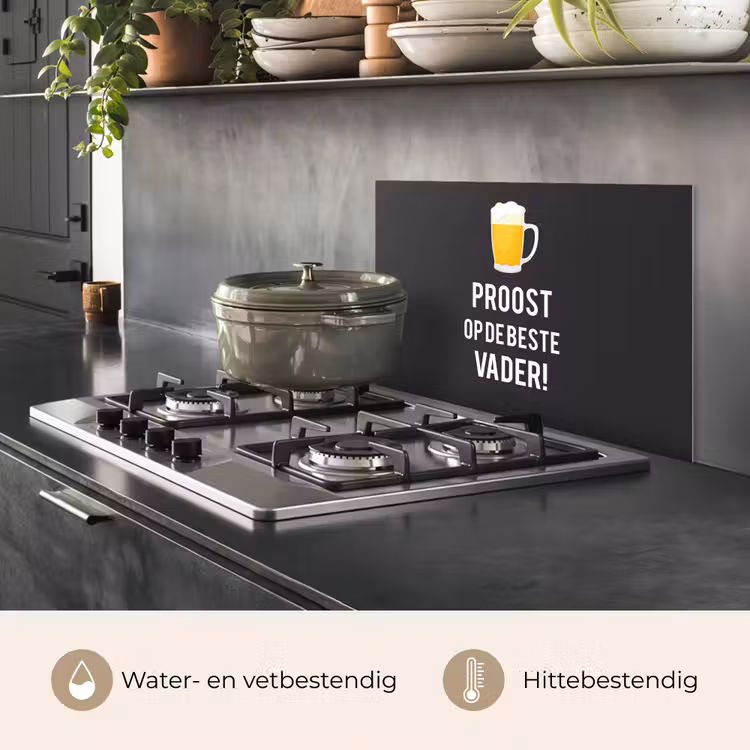 Spatscherm keuken - Spreuken - Proost op de beste vader - Quotes - Papa — 7