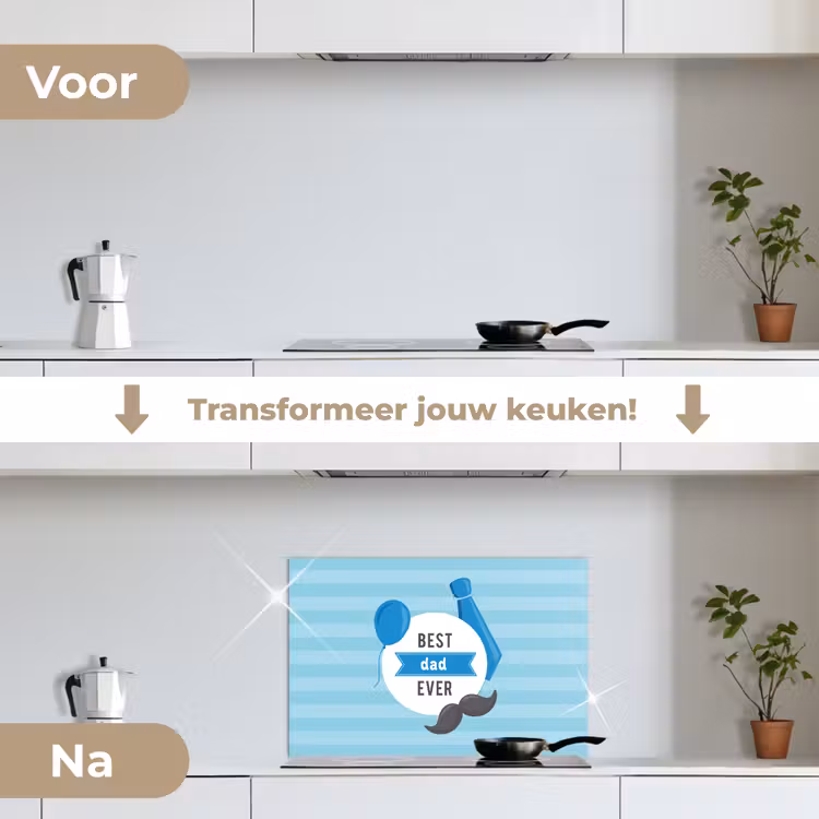 Spatscherm keuken - Spreuken - Quotes - Best dad ever - Vader — 3