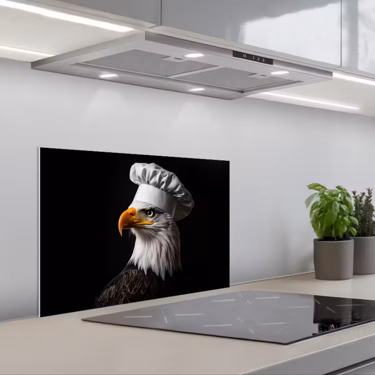 Spatscherm keuken - Arend -Amerika - Koksmuts - Vogel - Stoer — 5