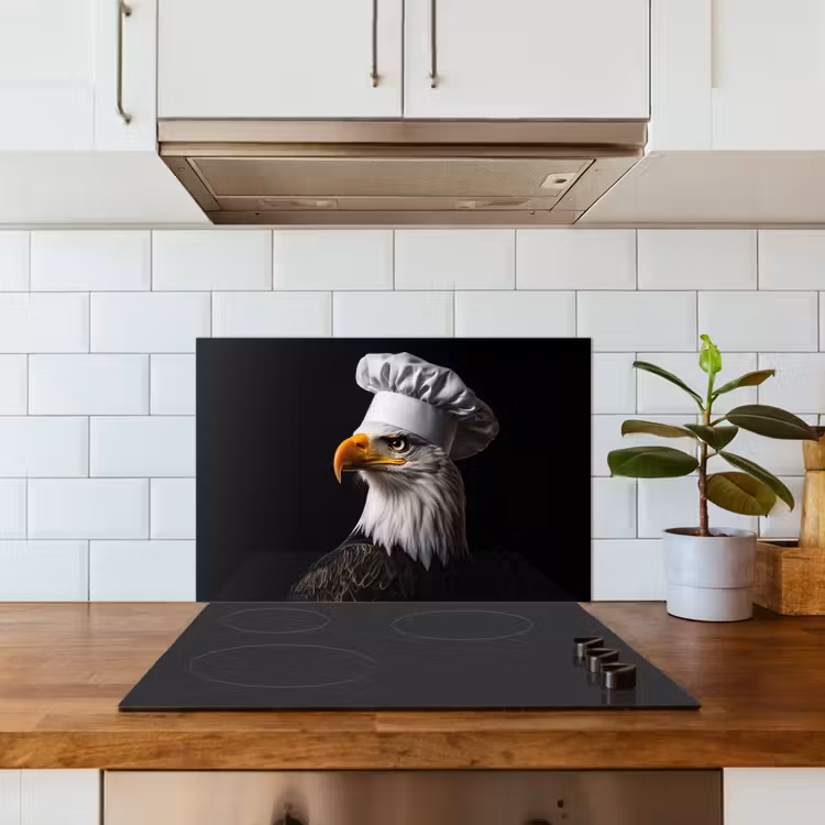 Spatscherm keuken - Arend -Amerika - Koksmuts - Vogel - Stoer — 6