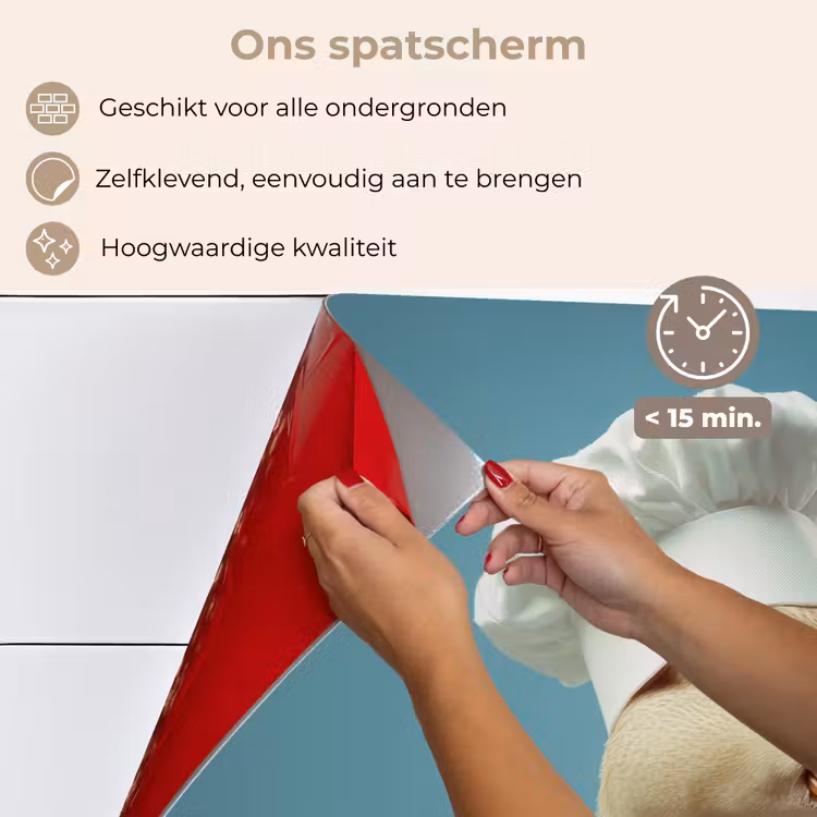 Spatscherm keuken - Eend - Koksmuts - Cute - Vogel — 4