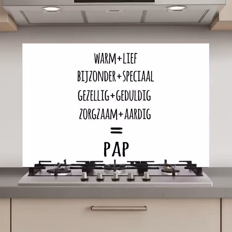 Spatscherm keuken - Quotes - Pap definitie - Spreuken - Vader — 1