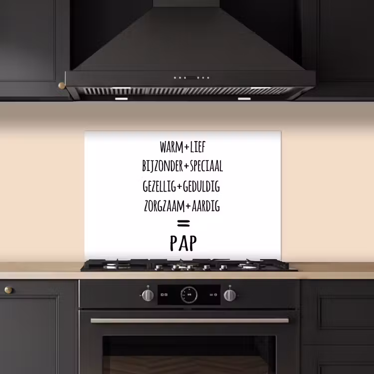 Spatscherm keuken - Quotes - Pap definitie - Spreuken - Vader — 2