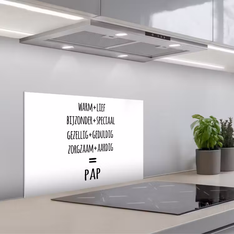 Spatscherm keuken - Quotes - Pap definitie - Spreuken - Vader — 5