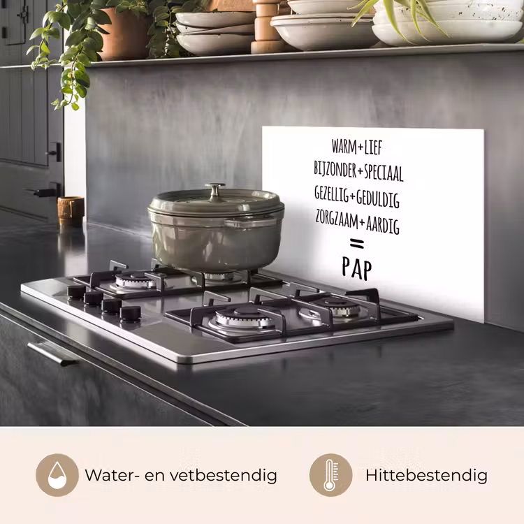 Spatscherm keuken - Quotes - Pap definitie - Spreuken - Vader — 7
