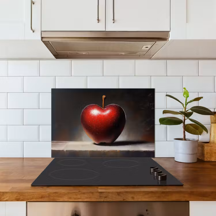 Spatscherm keuken - Apple - Hart - Rood — 6