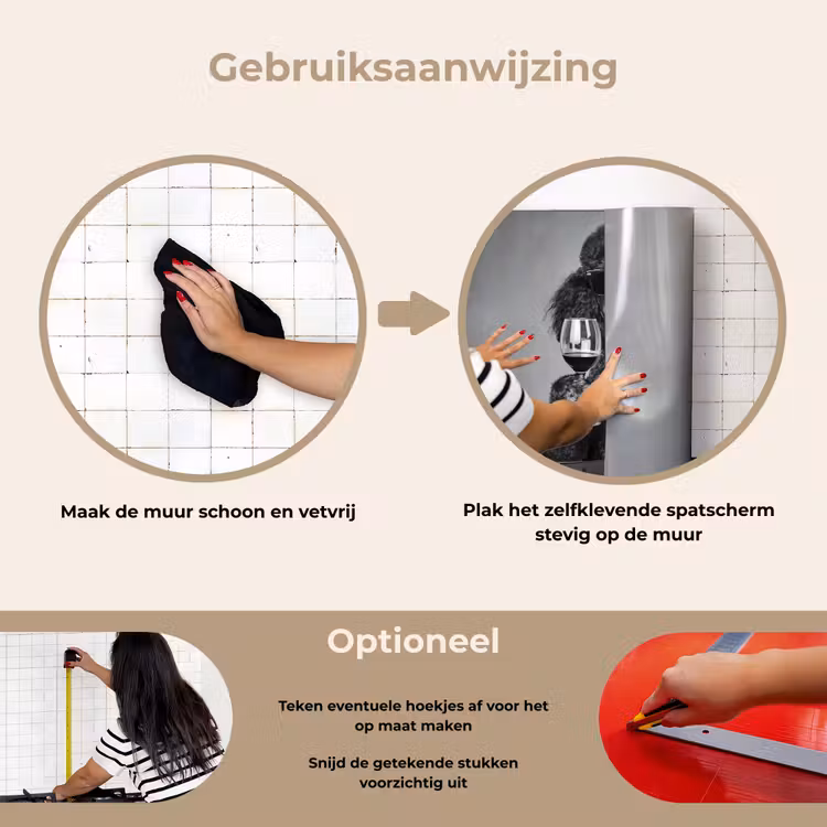 Spatscherm keuken - Hond - Krullen - Zonnebril - Wijn — 8