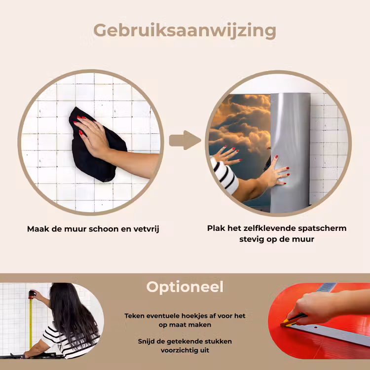 Spatscherm keuken - Adelaar - Wolken - Zon — 8