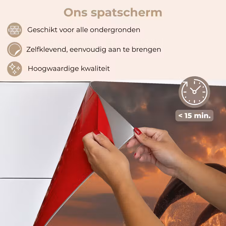 Spatscherm keuken - Dolfijnen - Zee - Realistisch — 4