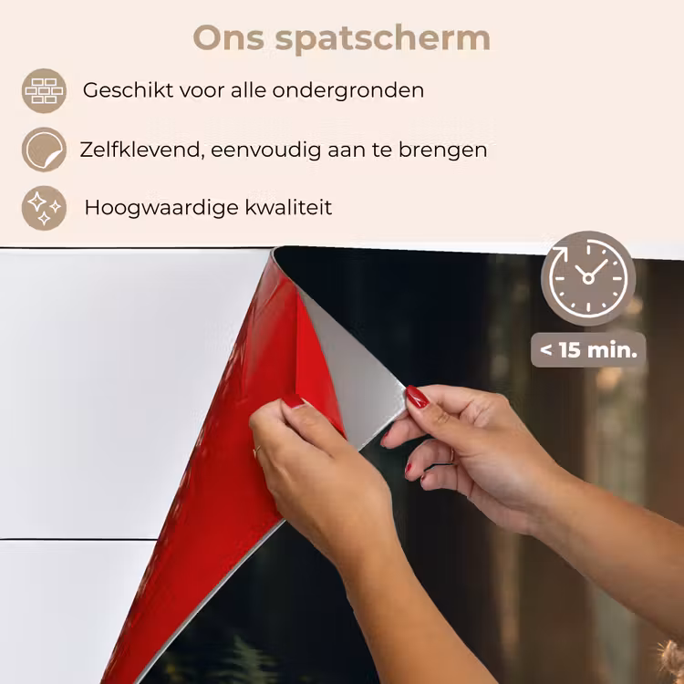 Spatscherm keuken - Konijn - Bos - Zonnestralen — 4